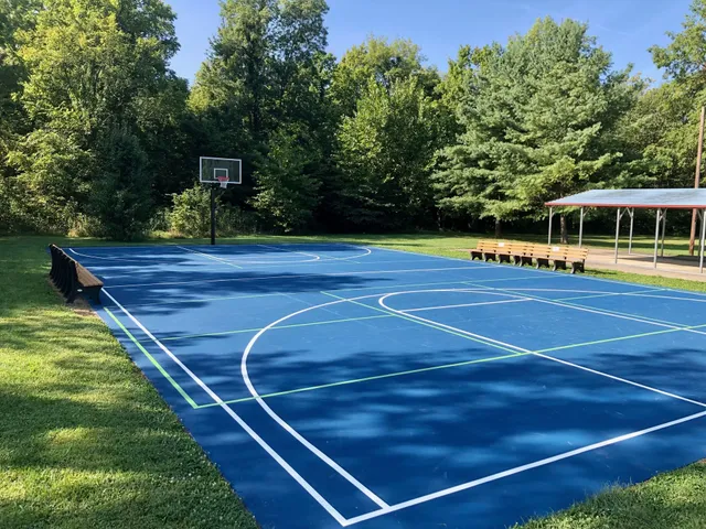 Xây sân bóng rổ - pickleball linh hoạt 9 lớp sơn có 10% Hạt Cao Su US OPEN LAYKOLD trên nền ciment